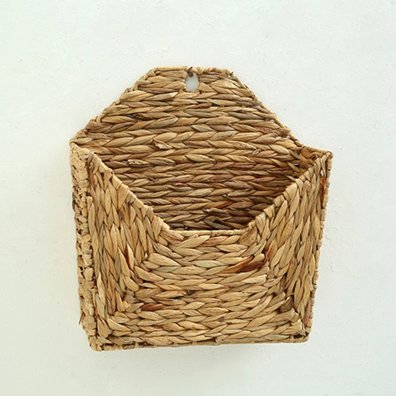 Wall Mounted Hanging Magazine Documents Woven Storage Basket