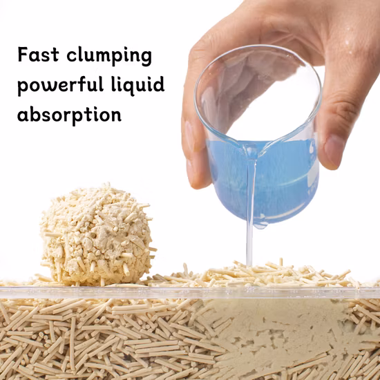 빠른 덩어리를 가진 무료 샘플 복숭아 향기 두부 고양이 쓰레기